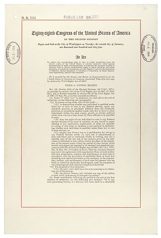 civil rights act of 1964