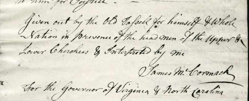 An article about Cherokee Indian, Old Tassell