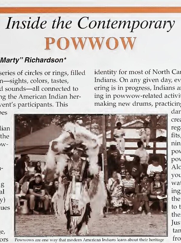 An article about modern day American Indian Powwows