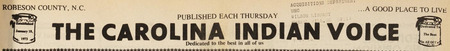 An article about a Pembroke newspaper that referred to itself as "the newspaper for all Indians and their friends everywhere"