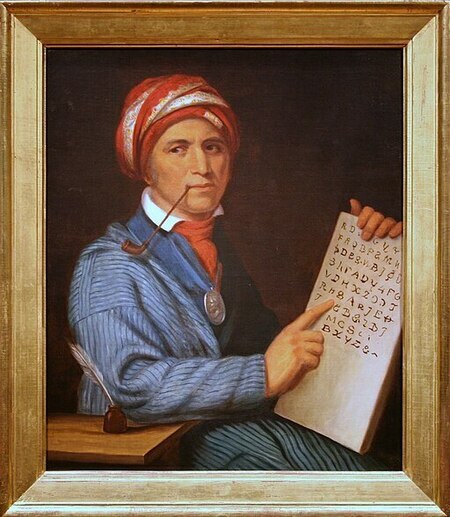 An article about Sequoyah, the inventor of the Cherokee syllabary