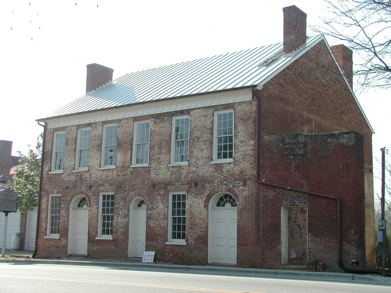 Front exterior view of the Thomas Day House and Union Tavern.