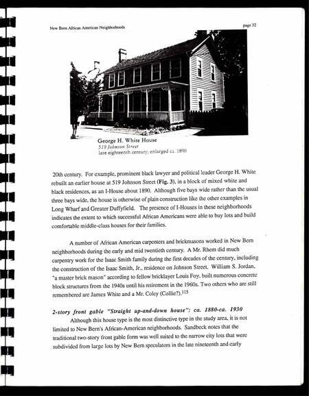 A history of African American neighborhoods in New Bern, NC.