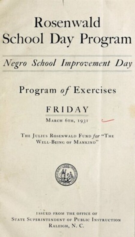 Article about the Rosewald Fund.