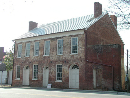 Front exterior view of the Thomas Day House and Union Tavern.