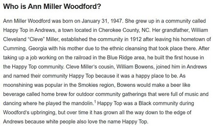 National Park Service article about artist Ann Miller Woodford.