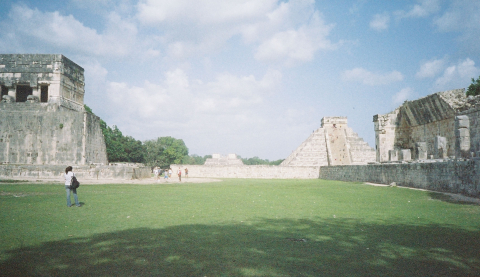 Inside the ball court