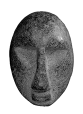 Small stone head from Montgomery County, North Carolina, ca. AD 1200-1400