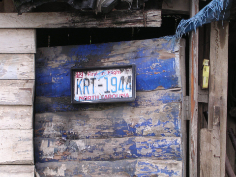 North Carolina license plate in Mexico