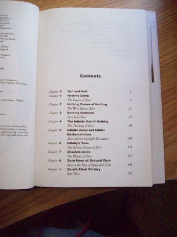 Table of contents