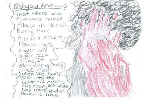 Student work sample: Kilauea 