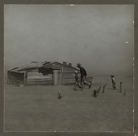 Oklahoma dust storm, 1936