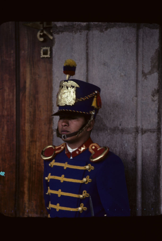 Palace guard in Quito, Ecuador