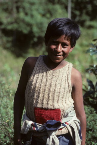 Young boy in Banos, Ecuador