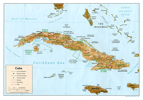 Cuba (relief map)
