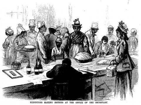 Exhibitors Making Entries at the Office of the Secretary