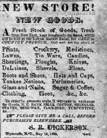 New Store! New Goods. The Old Flag