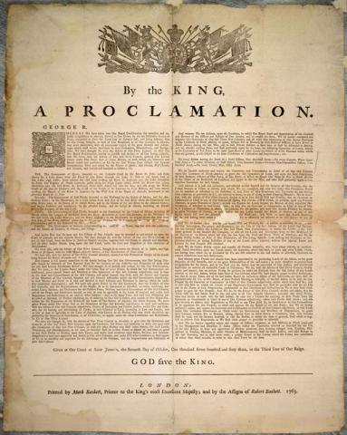 Royal Proclamation, 1763