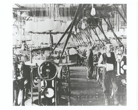 Inside the First Hanes Knitting factory