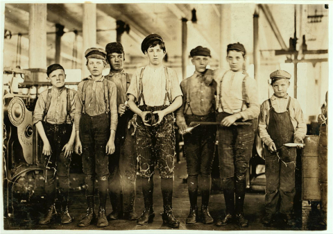 Some doffers and sweepers at the Ivey Mill Company