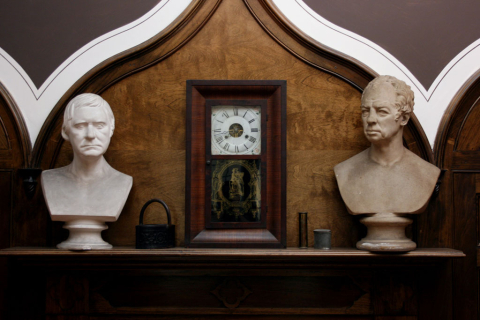 Hayes Library mantel