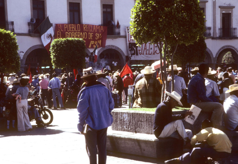 Political meeting in Guadalajara, Mexico