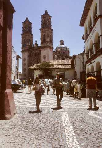 The Church of San Sebastian in Taxco, Mexico