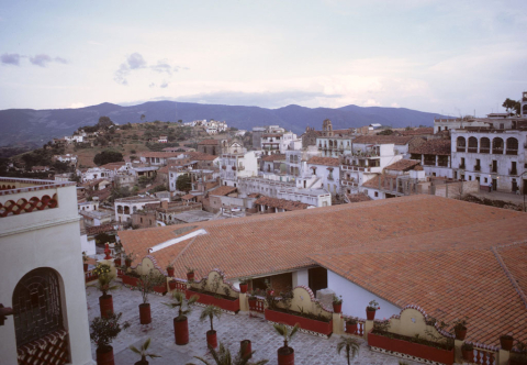 Tiled rooftops of Taxco, Mexico