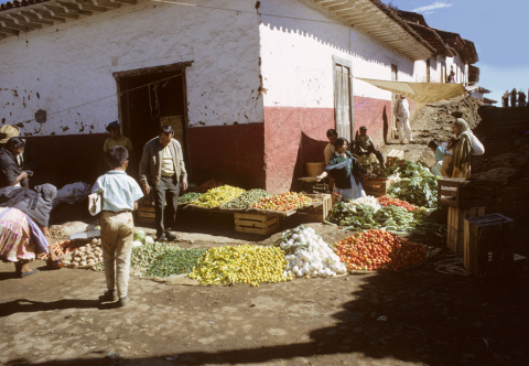 Open-air market in Pátzcuaro, Mexico