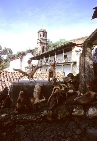 Animal carvings on Janitzio Island