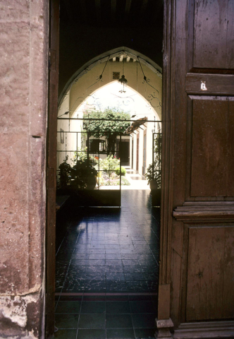 Hotel patio in San Miguel de Allende, Mexico