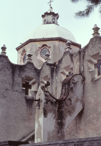 The dome of the church of Atotonilco, Mexico