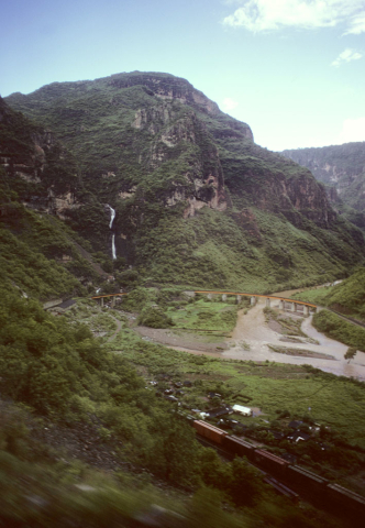 Train switchback at Suffragio, Mexico