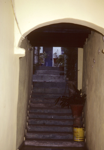 Entrance to a inner courtyard in Guanajuato, Mexico