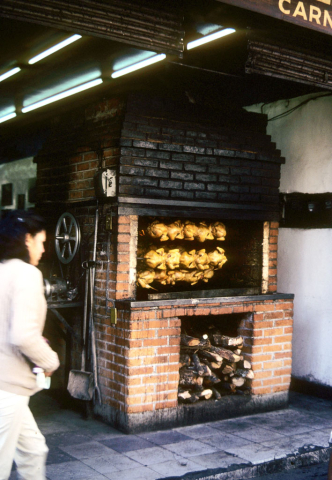 Roasting chickens in Guanajuato, Mexico