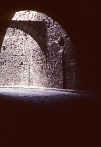 Archway over a stone street