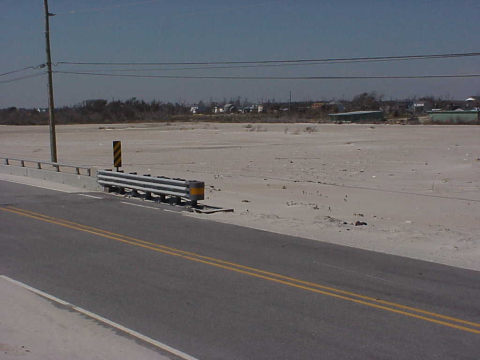Overwash fan at Topsail Beach