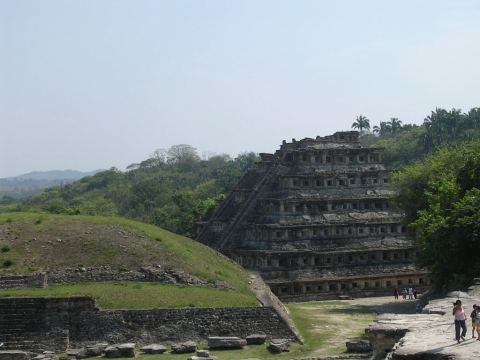 Ruins of pyramid at Veracruz, Mexico