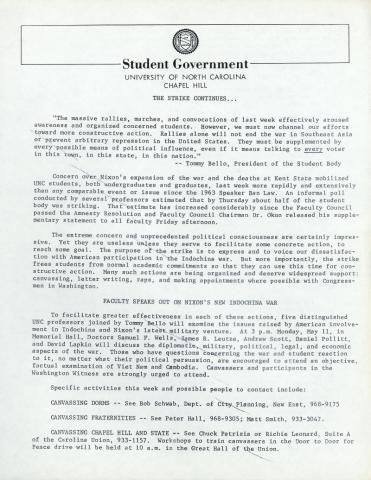 UNC Strike Press Release 1