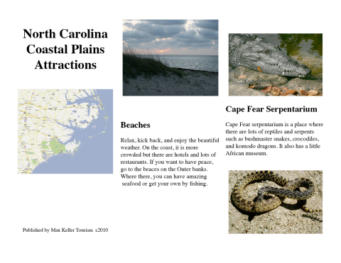 Student work: Coastal brochure