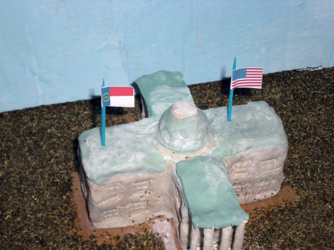 Student model: North Carolina state capitol building