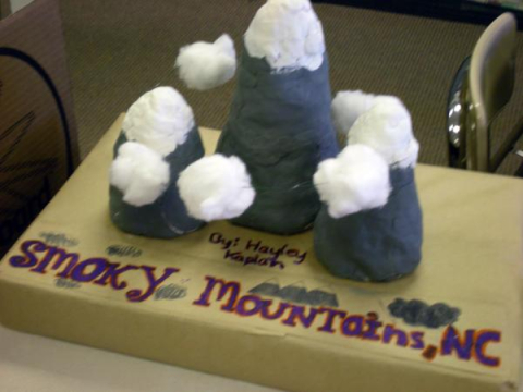 Student work: Smoky Mountains model