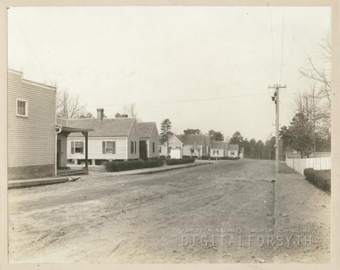 Hanes spinning plant and mill village, 1910
