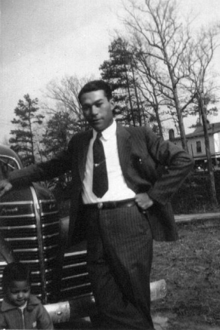 WLee Stewart and Tony circa 1945